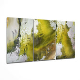 Abstract Green Mega Glass Wall Art.